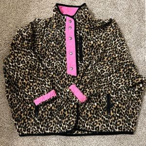 Leopard snap jacket!! 🐆